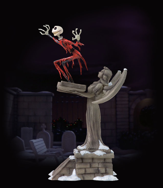 jack on angel statue